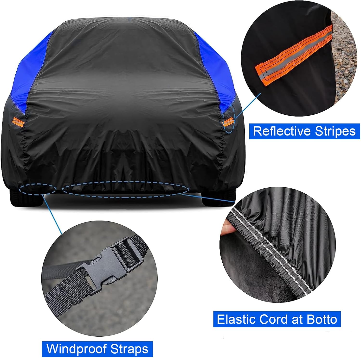 Thumbnail 3 de GUNHYI SUV Car Cover Waterproof & Breathable – All-Weather Outdoor Protection for 485–510 cm SUVs