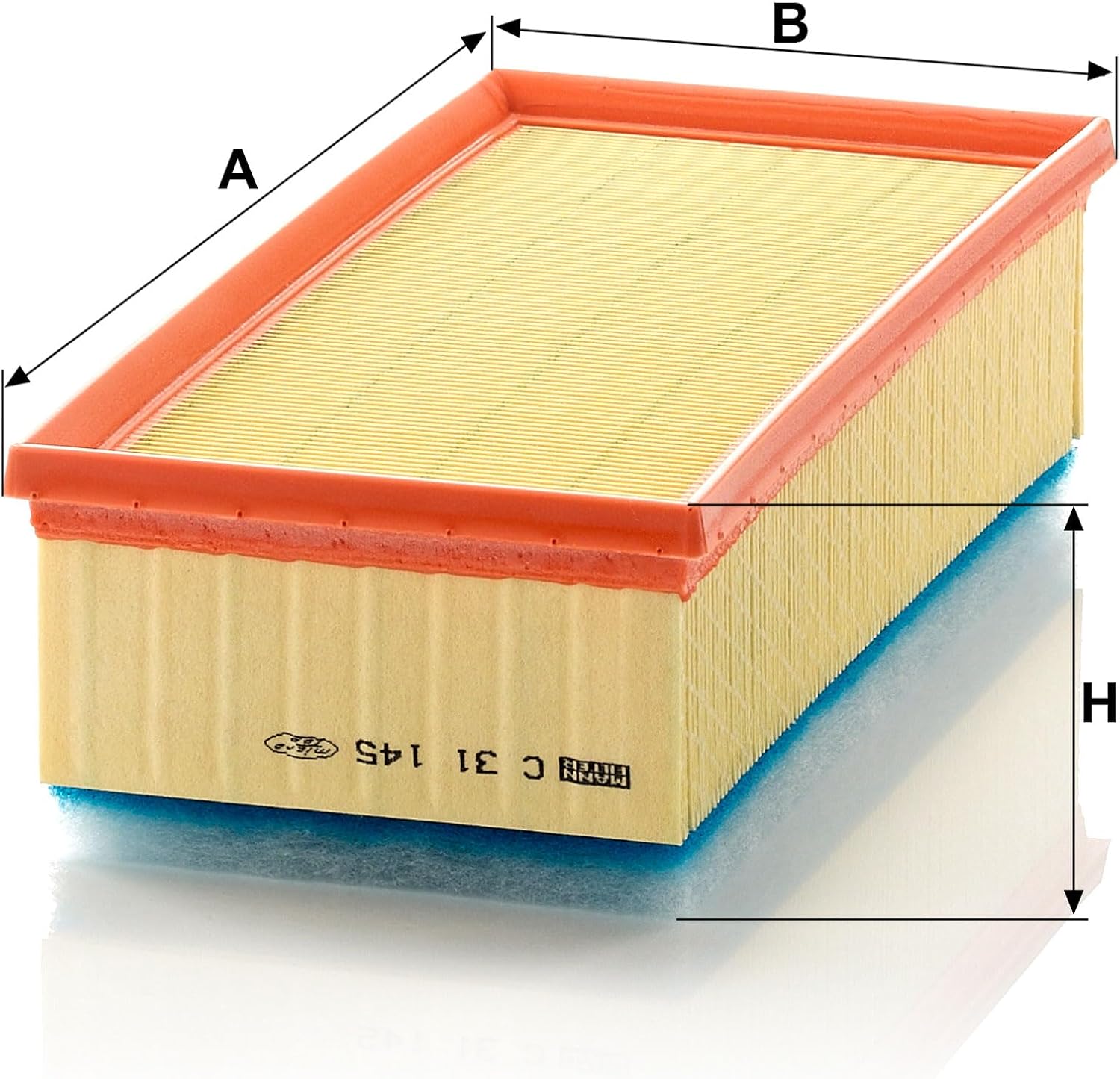 Detalle de MANN-FILTER C 31 145 Filtre air 305×146×87