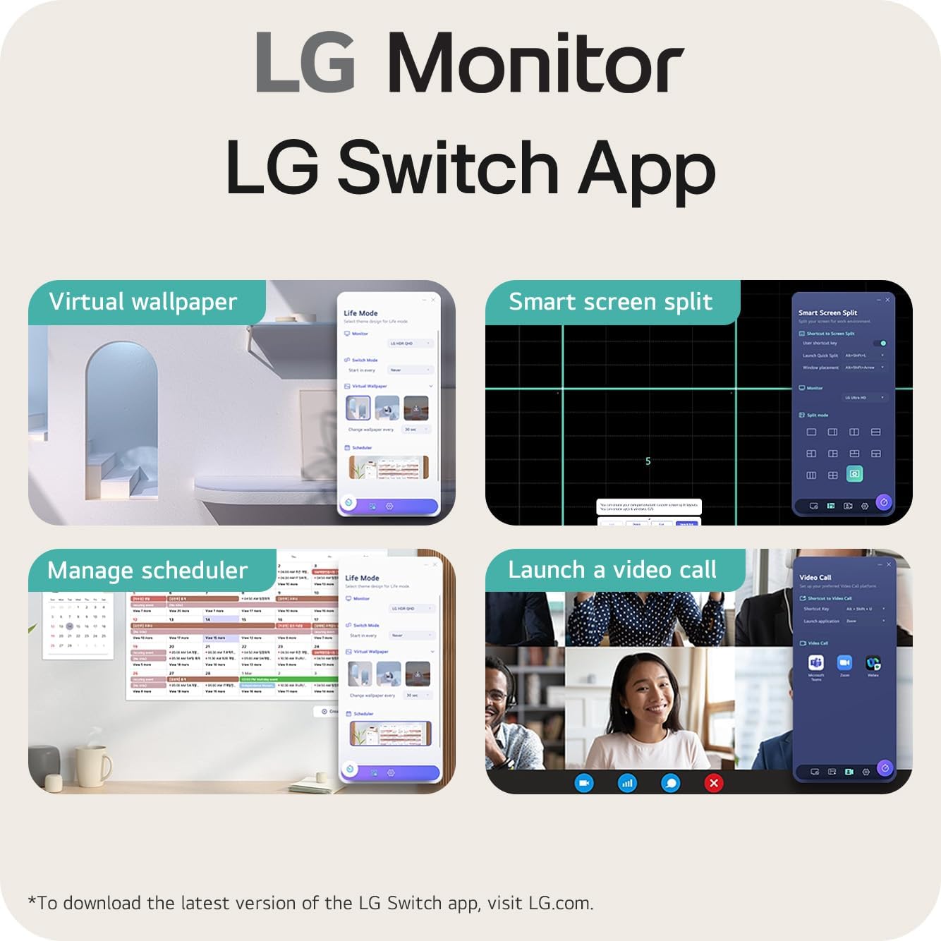 Thumbnail 3 de LG 27U631A-B 27-inch QHD Monitor 100Hz