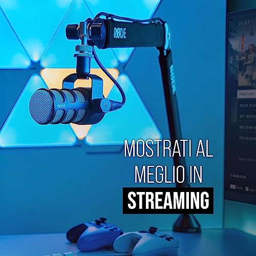 Detalle de RODE PodMic: Microfono Dinamico Broadcast Cardioide per Podcasting, Livestreaming e Voce