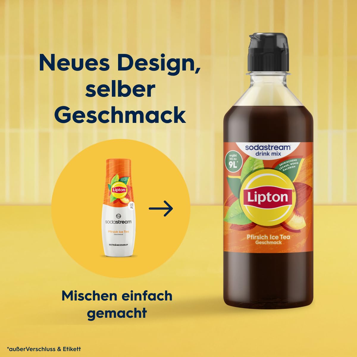 Thumbnail 3 de Sodastream Lipton Pfirsich Ice Tea – zuckerfreier Sirup 4er Pack (4 × 440 ml) für sprudliges & stilles Wasser