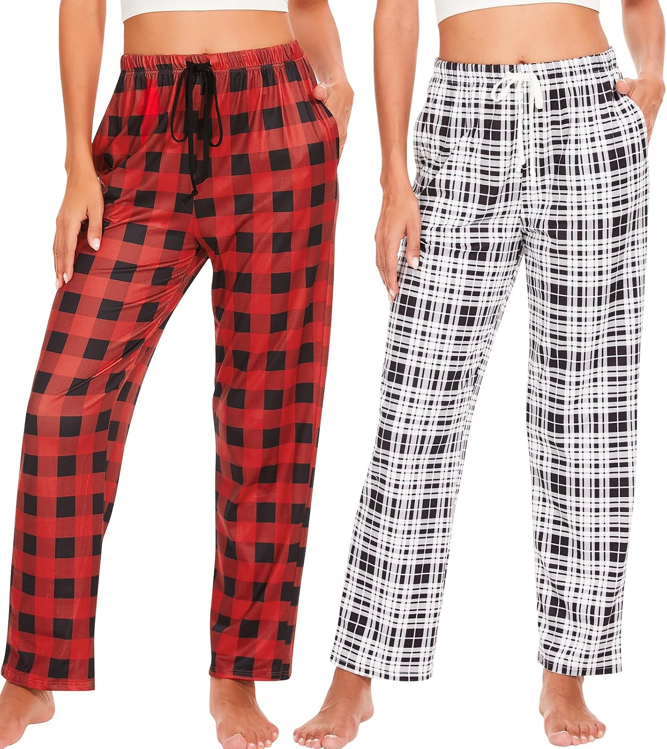 Thumbnail 6 de Ymmchy Damen Pyjamahose 2-Pack