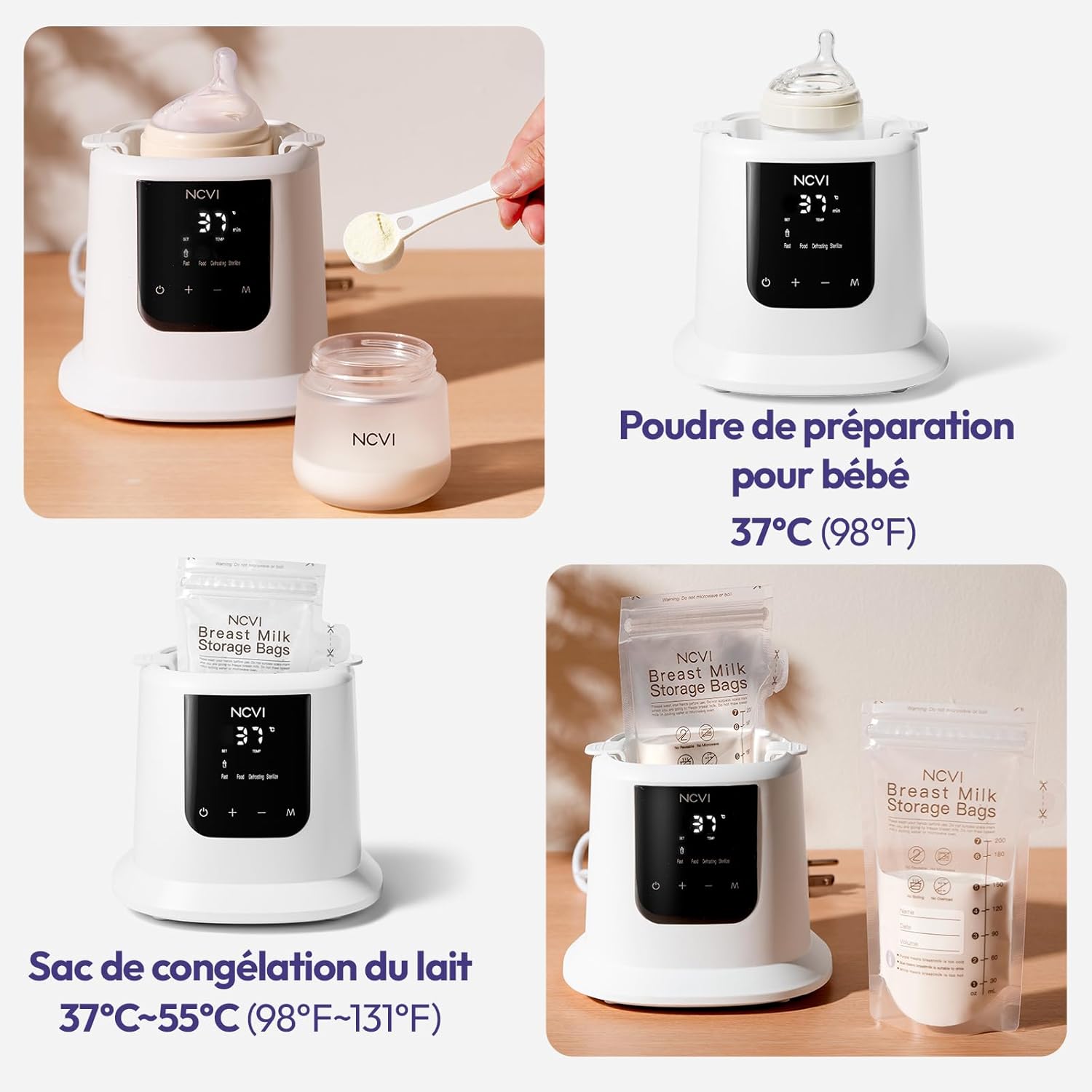 Detalle 2 de NCVI Chauffe-Biberon 8 en 1 rapide