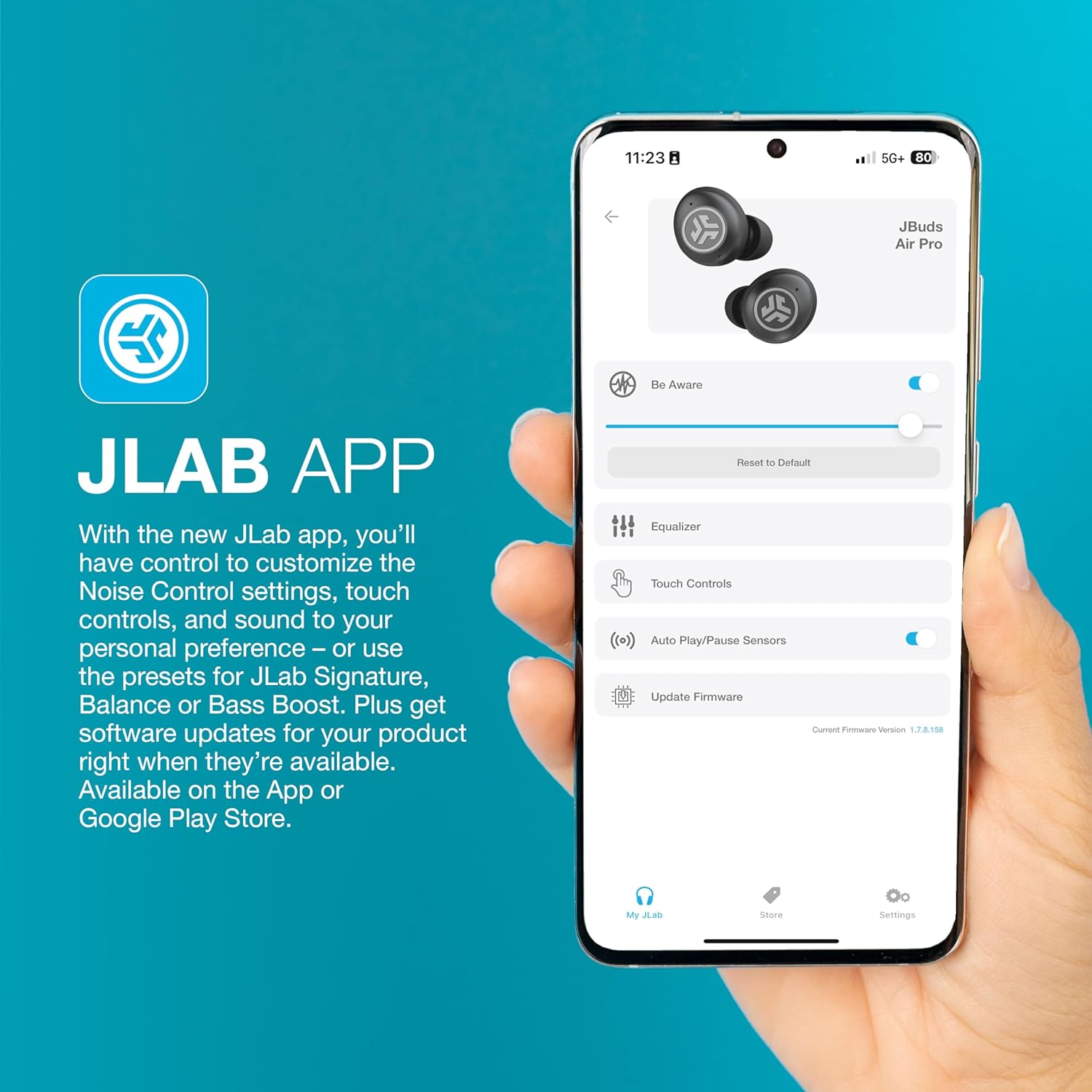 Thumbnail 5 de JLab JBuds Air Pro con Tile Tracker integrato, cuffie Bluetooth true wireless in ear con EQ3 e autonomia fino a 36H
