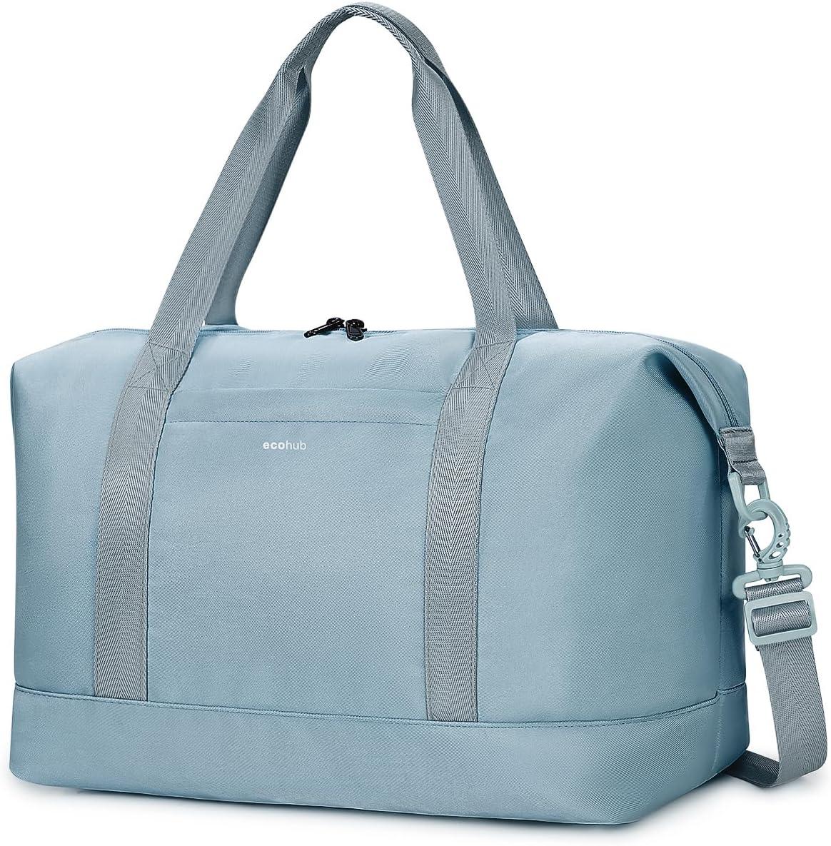 Detalle de ECOHUB 20L Handgepäck Tasche 40×20×25 cm für Ryanair – faltbar mit abnehmbarer Nass-Tasche (Grau)