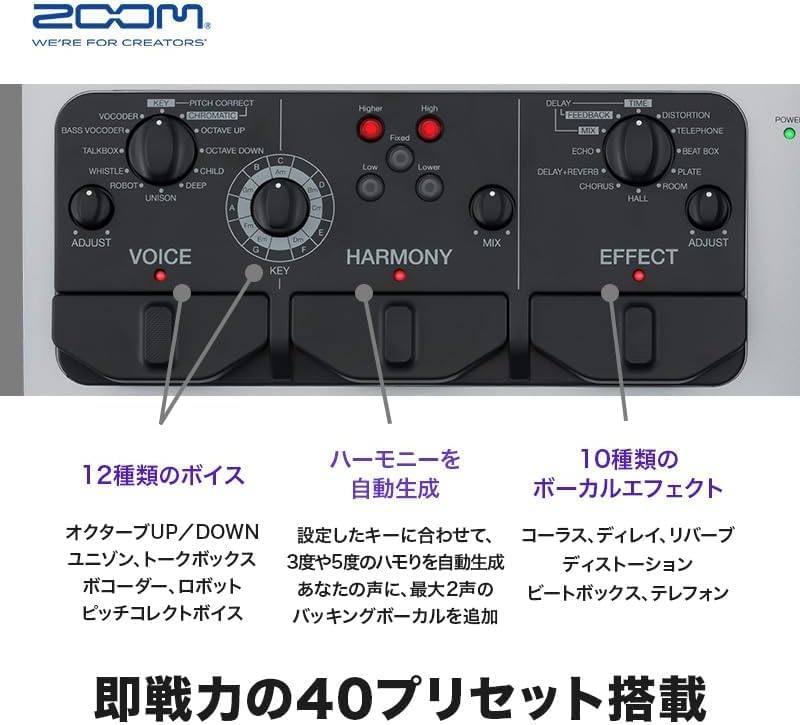 Detalle 2 de ZOOM V6-SP ボーカルプロセッサー+CBR-16専用キャリングバッグ