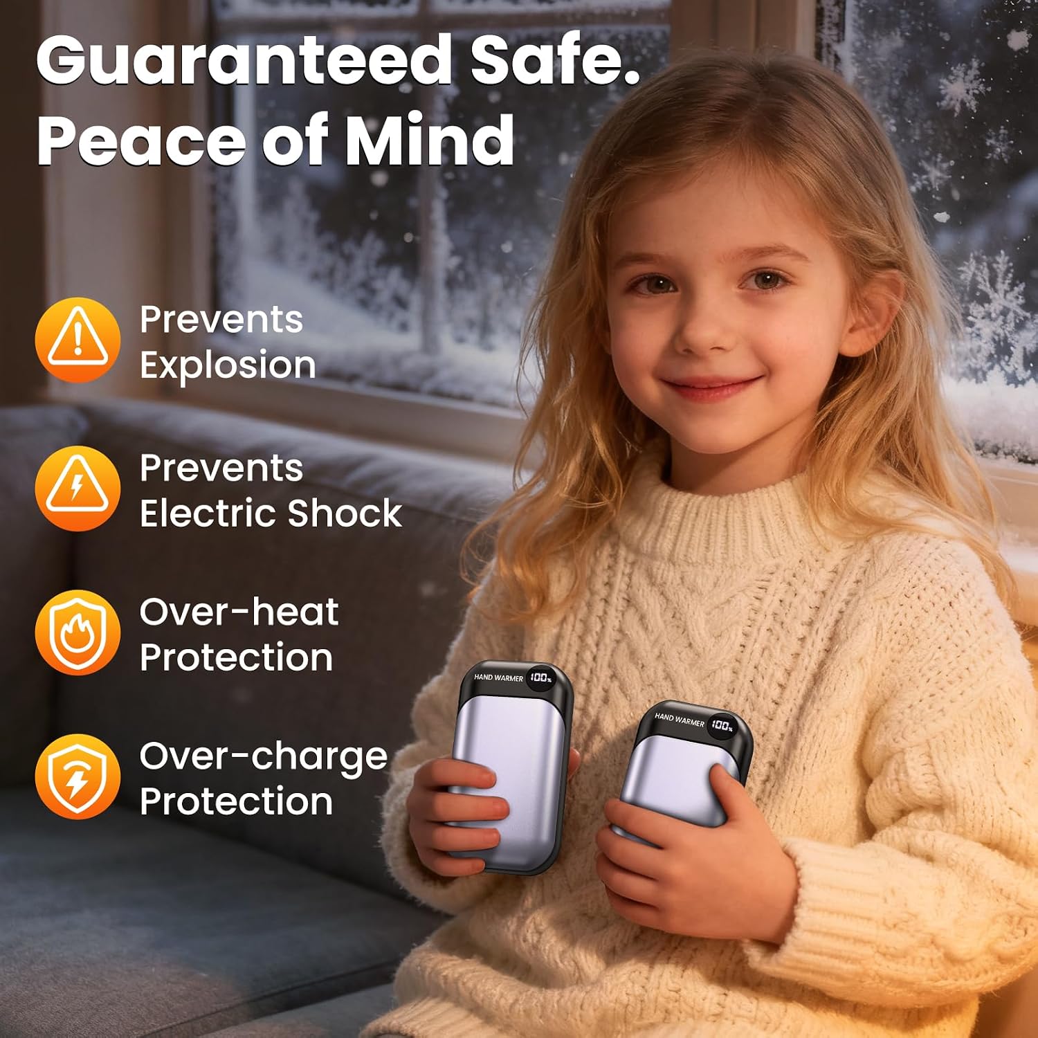 Thumbnail 5 de KQPZ Rechargeable Hand Warmers, 3000mAh 2-Pack with 4 Heat Settings