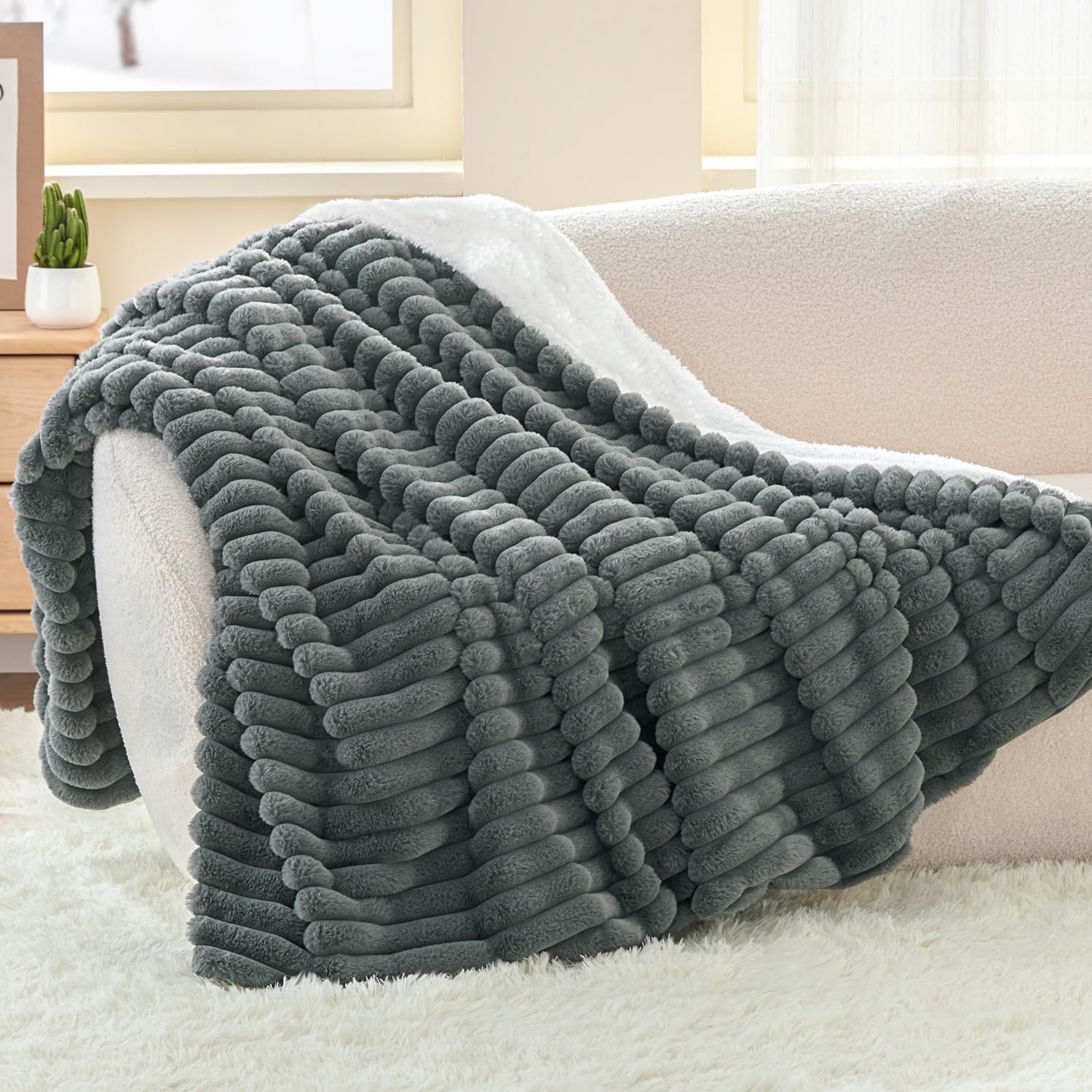 Detalle 2 de BEDELITE Kuscheldecke 150x200 cm Flauschig