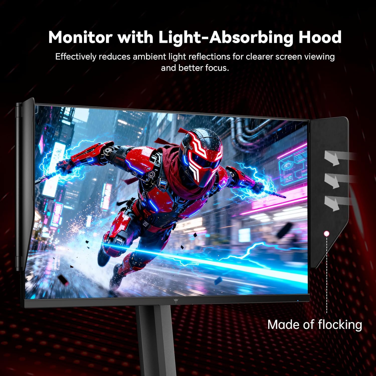Detalle de KTC 25M1 400Hz Gaming Monitor 24.1": Fast TN, Hooded Shield, and 400Hz for Esports