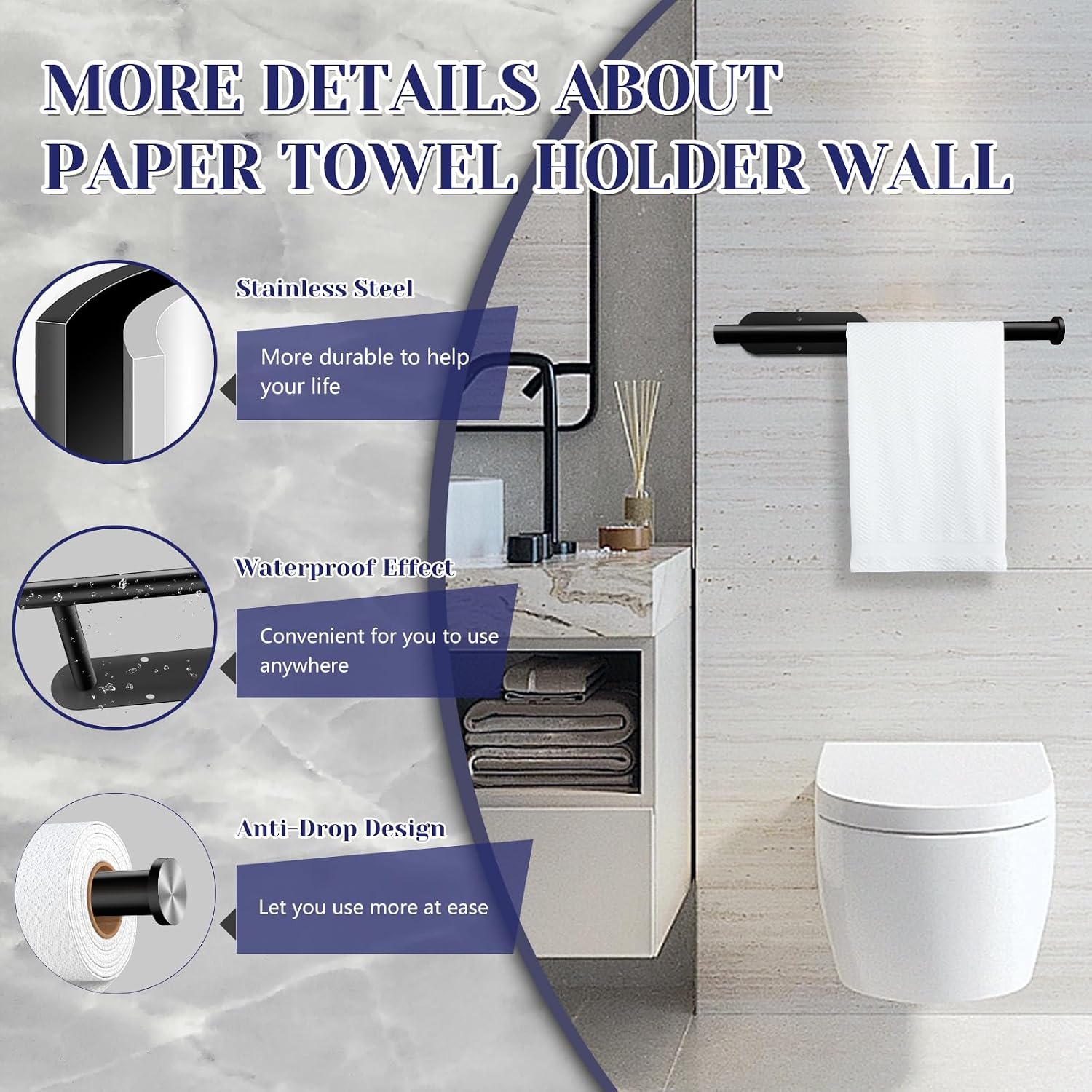 Thumbnail 2 de Paper Towel Holder Under Cabinet 🧻