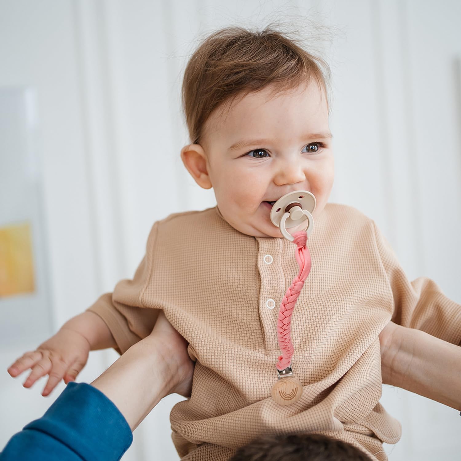 Thumbnail 5 de CLDY Baby Schnullerkette Clip im 4er-Pack – Schnullerband mit Clip für Kinderwagen, Babytrage und Autositz