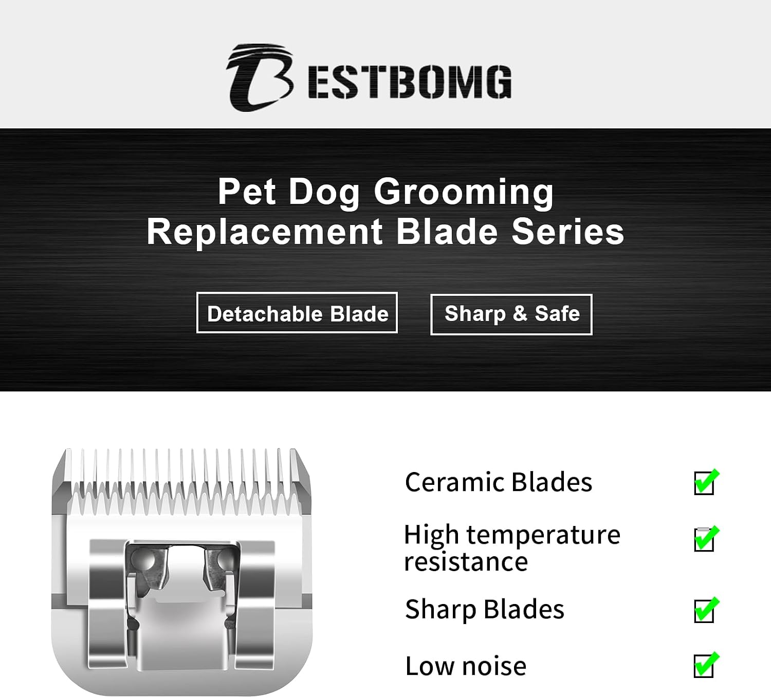 Detalle de BESTBOMG Lama 30# 0,5 mm per tosare cani ✂