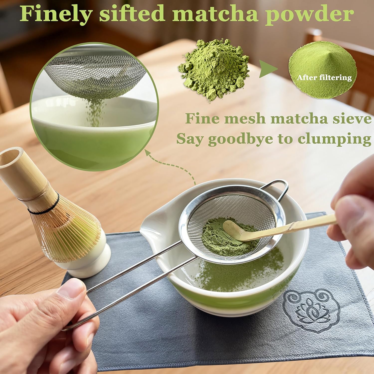 Thumbnail 3 de LSHYSMA 8 Pcs Matcha Whisk Set — Ceramics, Bamboo Tools and Accessories for Complete Matcha Ritual