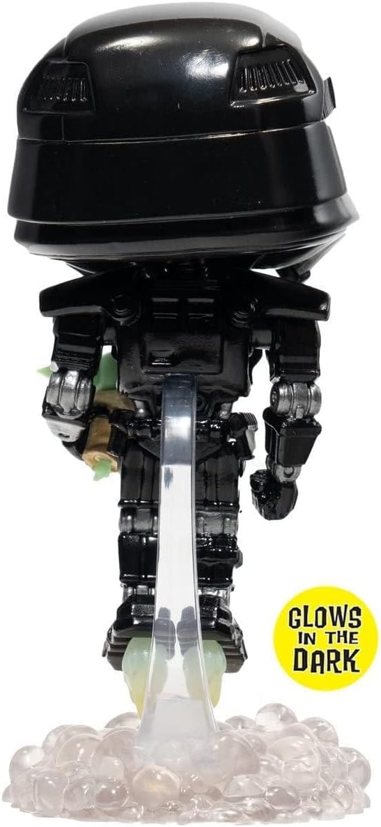 Detalle 1 de Funko POP! スター・ウォーズ:マンダロリアン ダーク・トルーパー&グローグ #488 暗闇で光る限定フィギュア