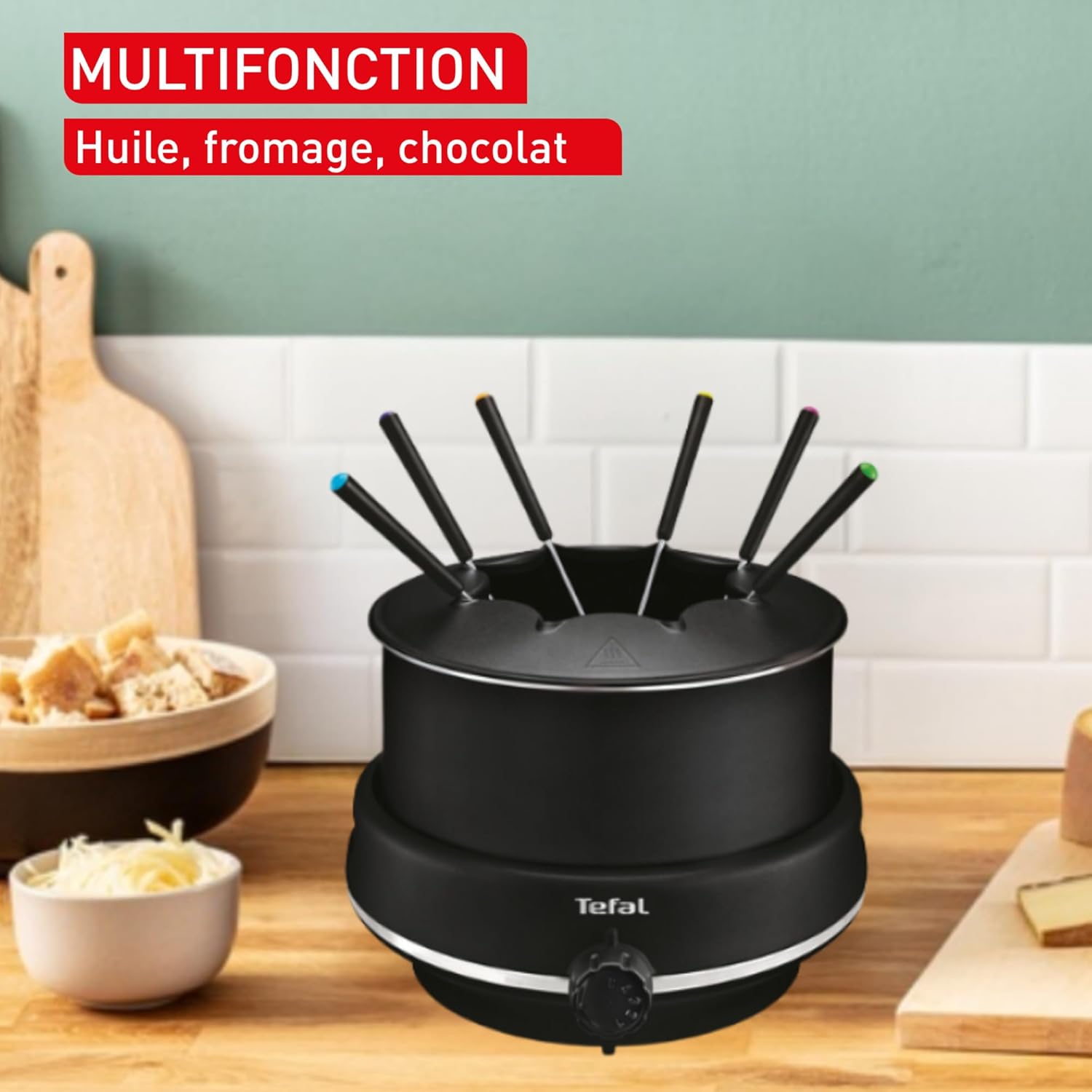 Thumbnail 2 de Tefal Easy Fondue EF261800 : fondue électrique jusqu’à 6 personnes, 800 W et thermostat réglable