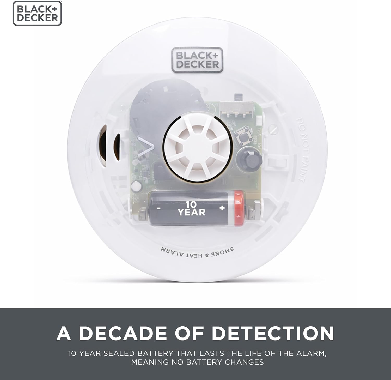 Thumbnail 2 de BLACK+DECKER Multi-Sensor Smoke and Heat Alarm (10-year battery included) — Kitemark certified