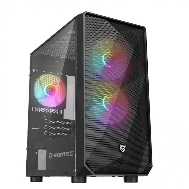 Detalle de Nfortec Dys ARGB Caja MicroATX 330 mm gráfico