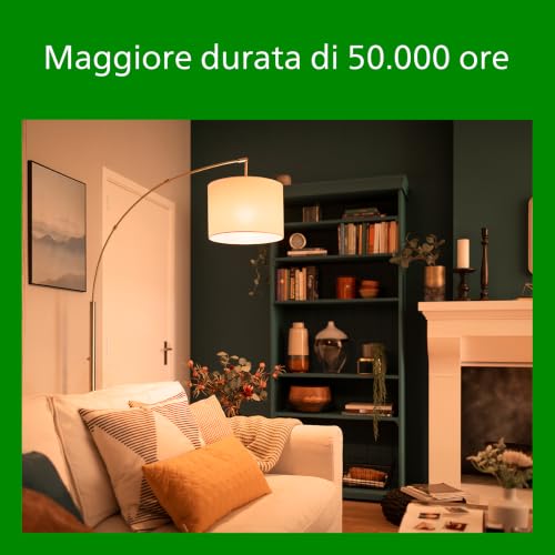 Detalle de Philips LED Lampadine Goccia a Filamento – Classe A, E27, 100W equivalenti, Luce Bianca Calda, Non Dimmerabile