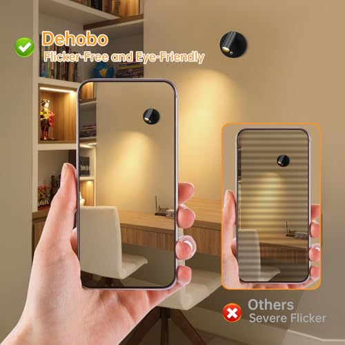 Thumbnail 5 de Dehobo Focos para Interiores con Control Remoto 2 Unidad - 3 Modos de Luz Foco LED Recargable con Temporizador y Ajuste de Brillo - Ajuste Ángulo 350° Ideal para Plantas, Pintura y Obras de Arte