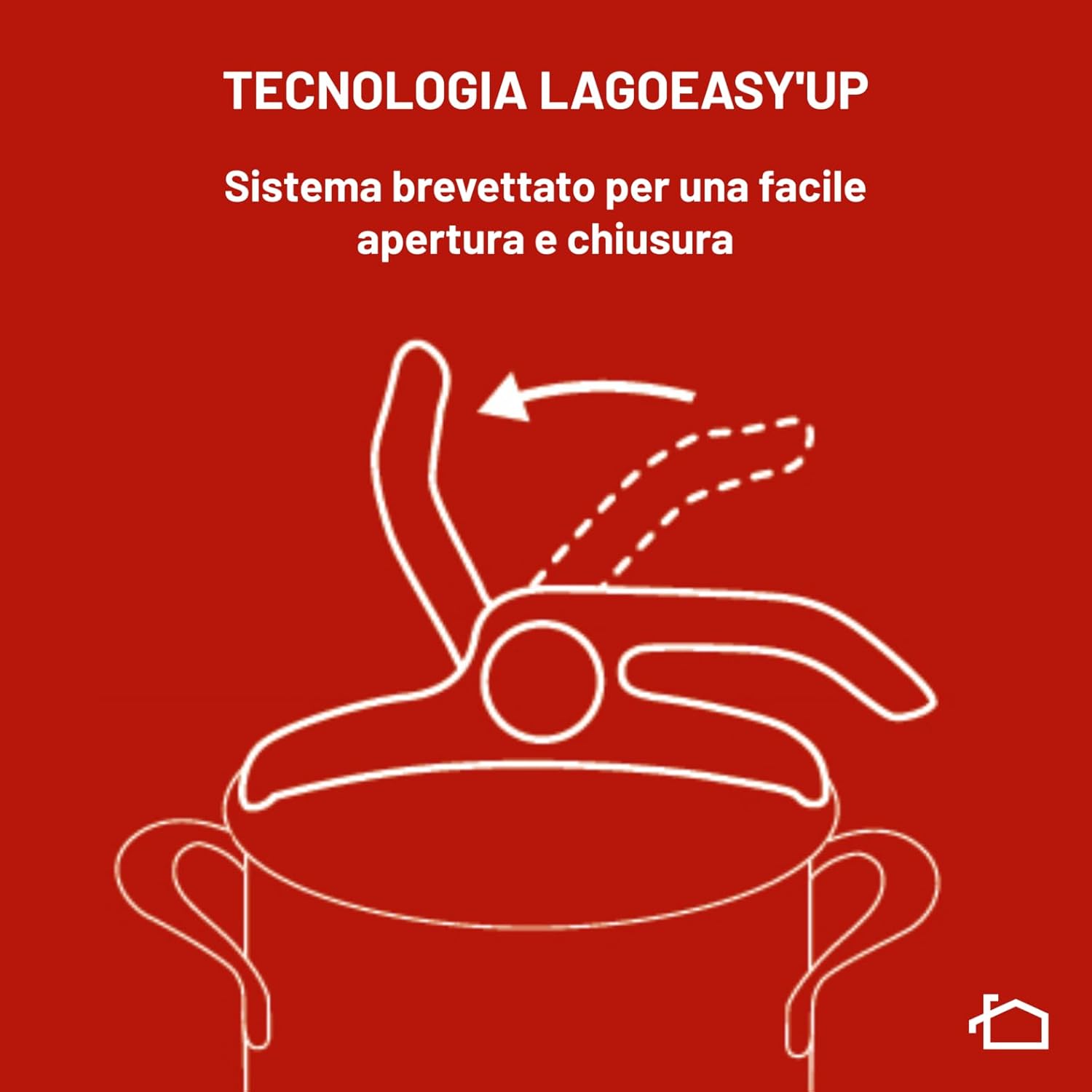 Detalle de Lagostina Mia pentola a pressione da 7 L in acciaio inox 18/10 Ø 22 cm (induzione e gas) con coperchio ad apertura facilitata