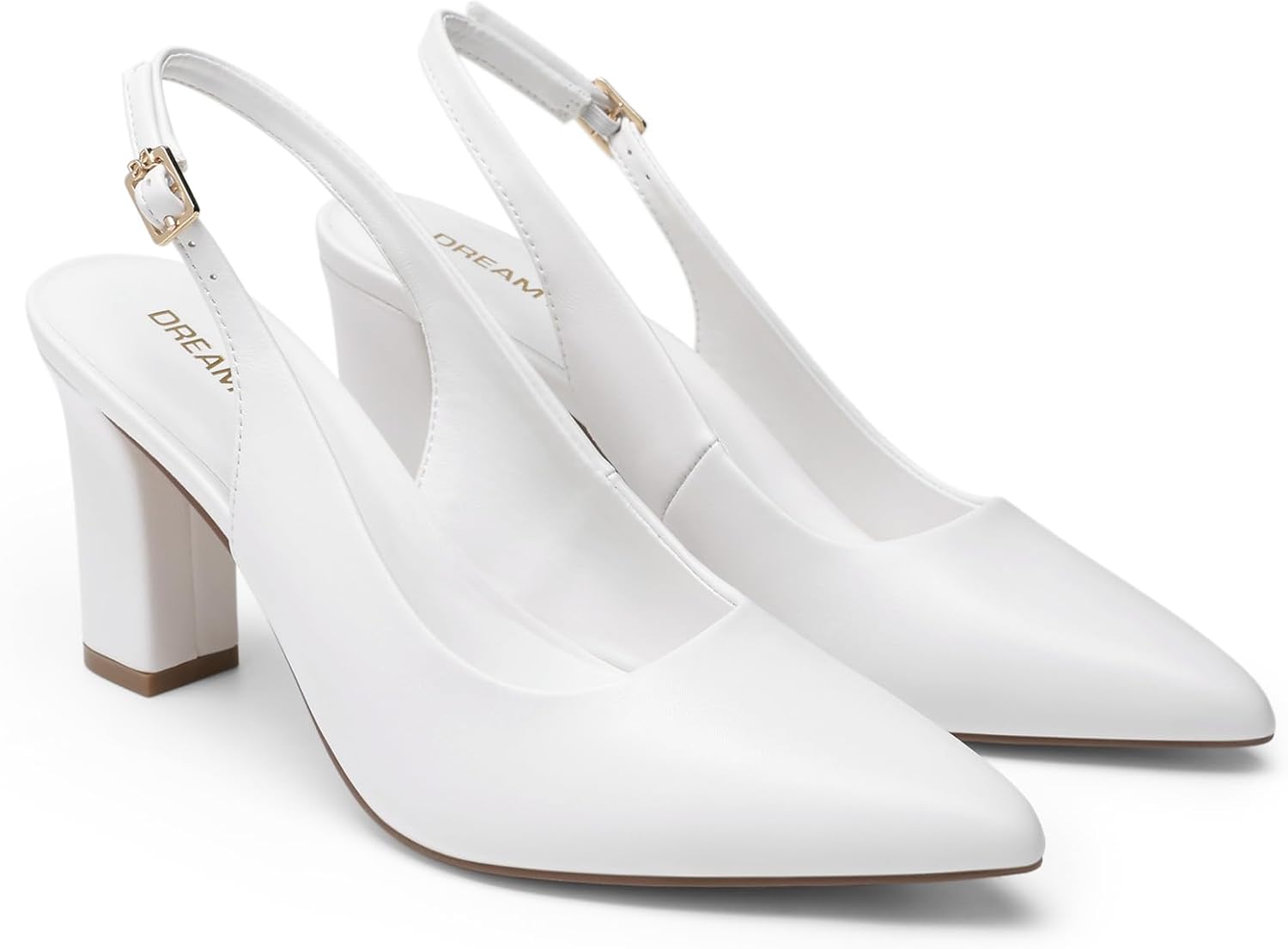 Detalle de DREAM PAIRS Scarpe da donna slingback con tacco a blocco