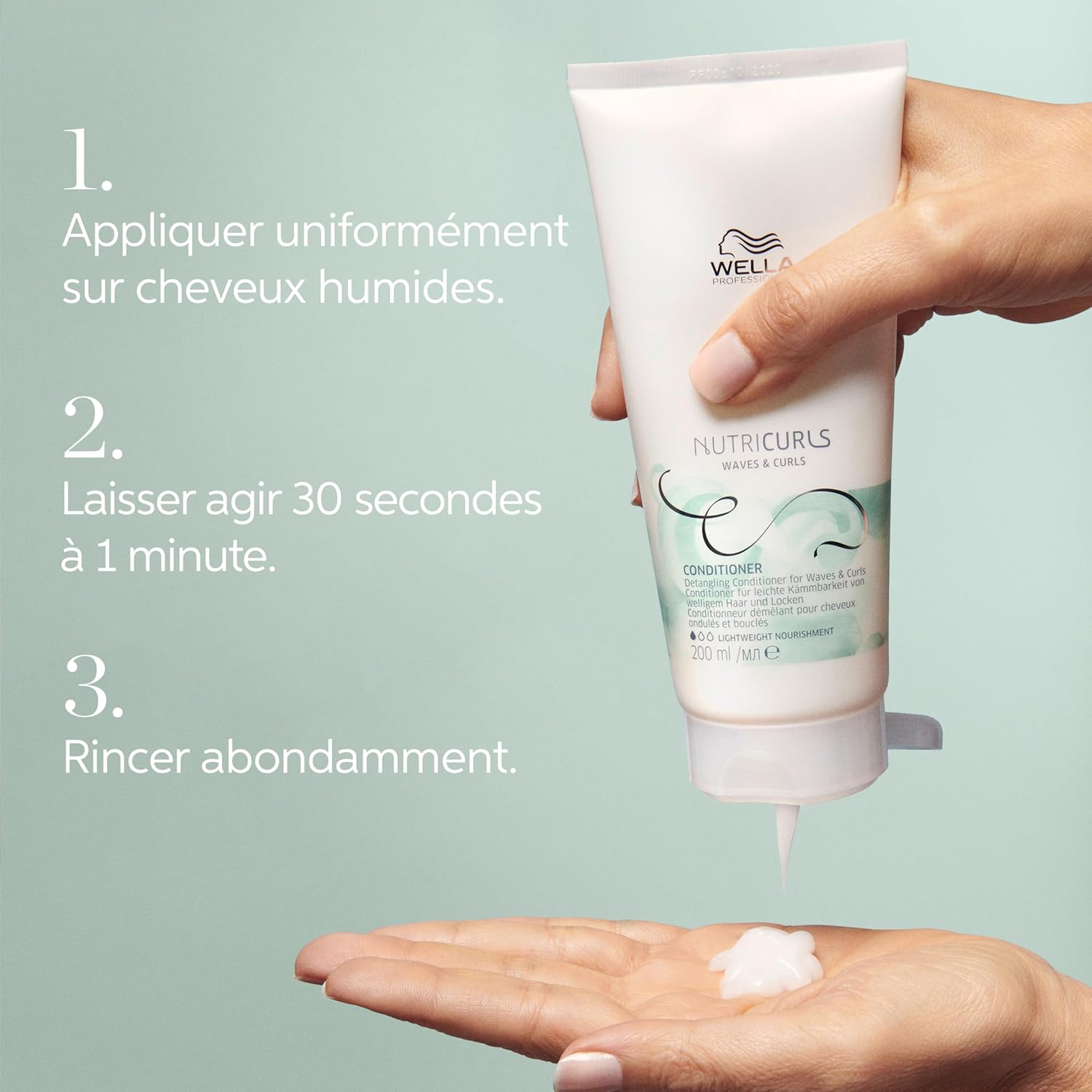 Thumbnail 3 de Wella Professionals NUTRICURLS après-shampoing démêlant pour cheveux ondulés et bouclés