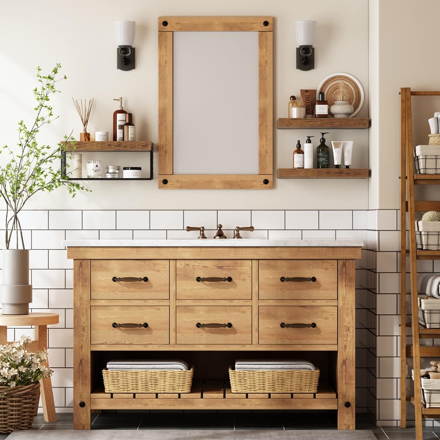 Thumbnail 5 de QEEIG 16 inch Bathroom Shelf Set 🏡