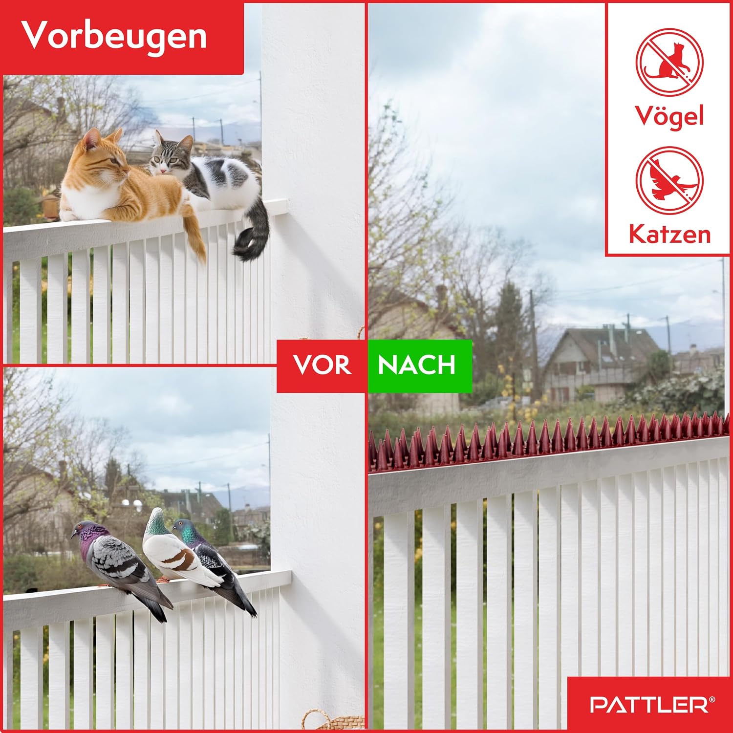 Thumbnail 5 de PATTLER Vogelabwehr 12 Stück 43 cm