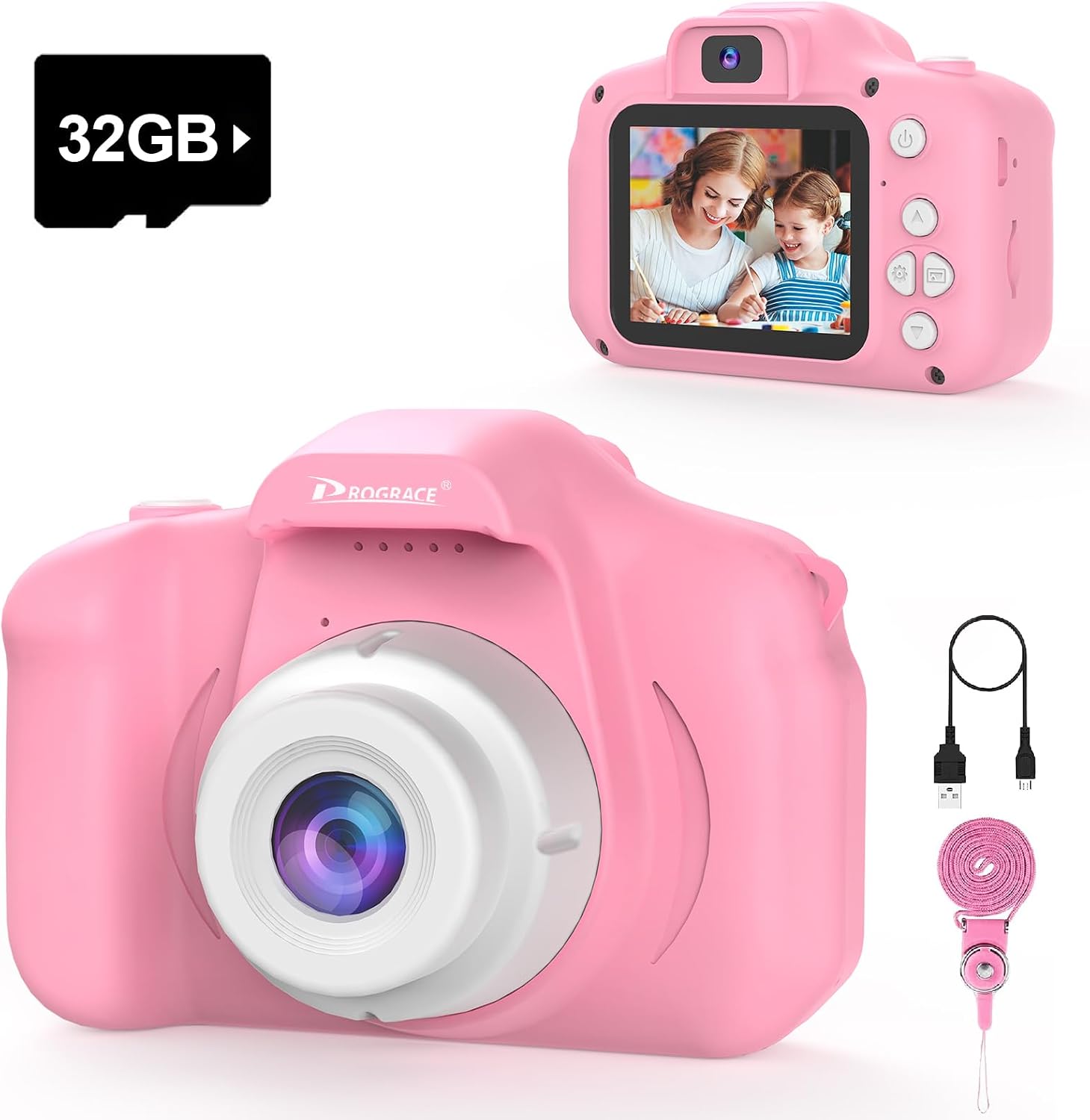 Detalle de PROGRACE Digital Camera 40MP for Kids