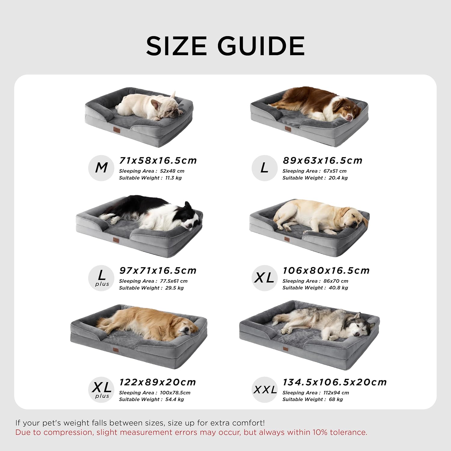 Thumbnail 3 de Bedsure Large Dog Bed Sofa 97x71x16cm