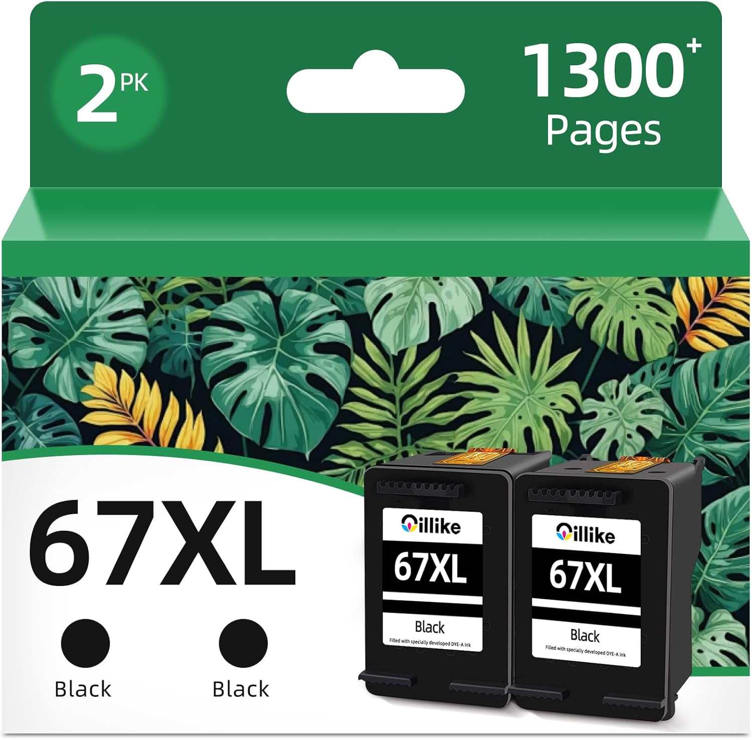 HP 67XL Black Ink Cartridge 2-Pack