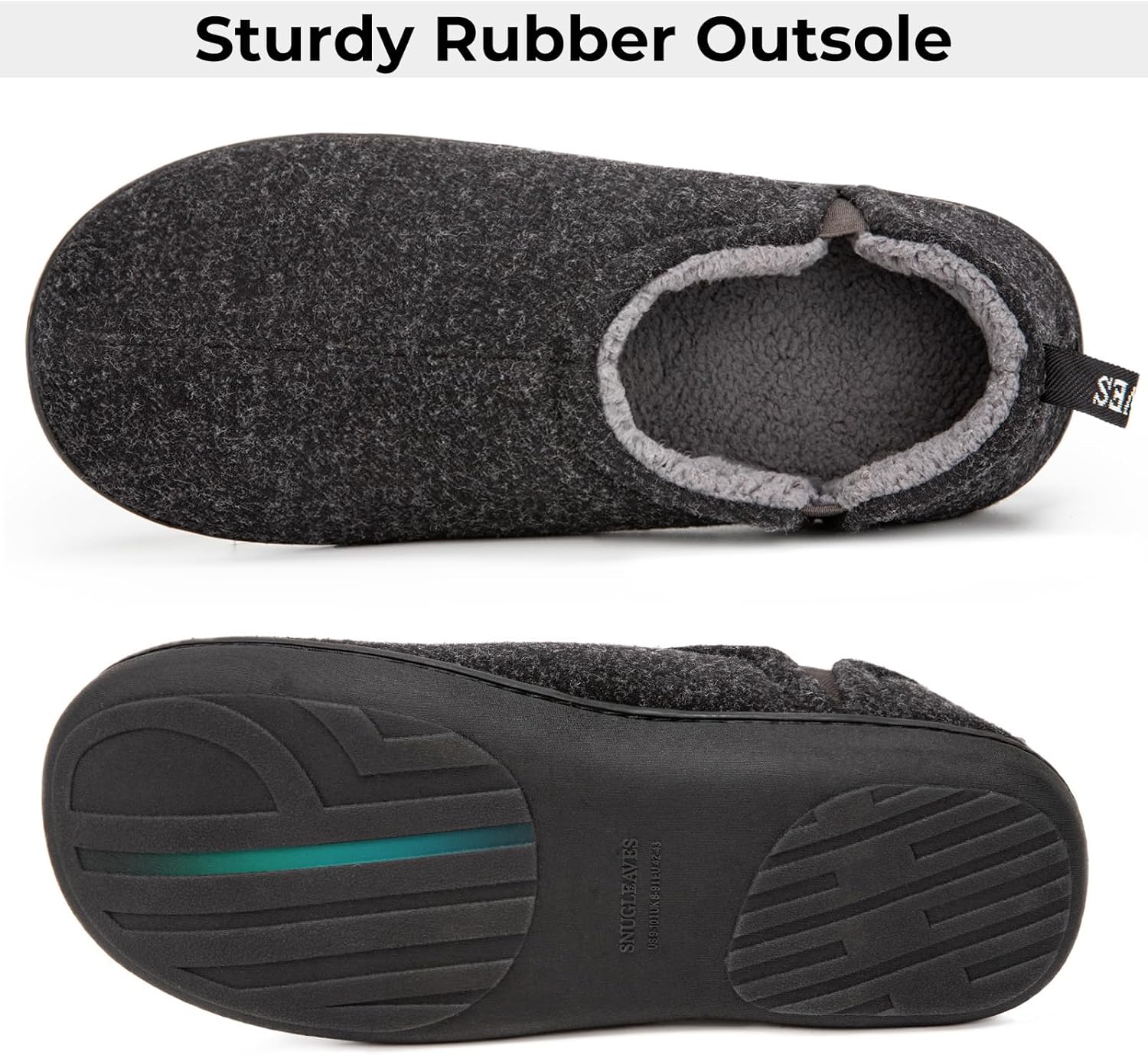 Thumbnail 5 de Snug Leaves Men’s Faux Wool Slippers