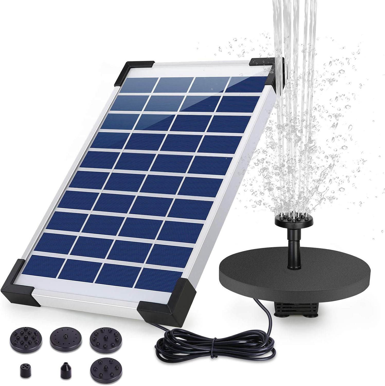 Detalle de AISITIN Solar Springbrunnen 5,5 W für Teich
