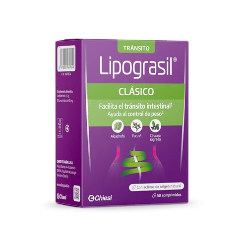 Detalle de LIPOGRASIL Clásico Doble Efecto - 50 comprimidos: fucus, alcachofa y cáscara sagrada