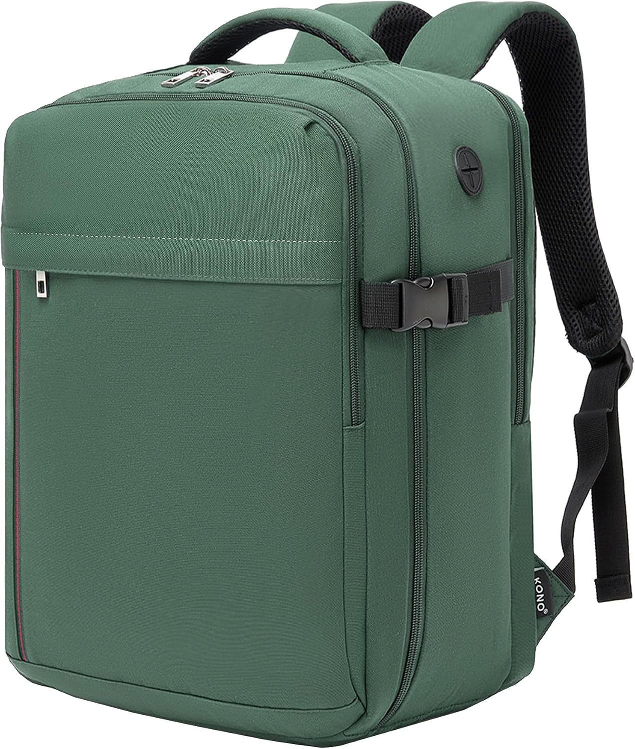 Detalle de Kono for Ryanair Cabin Bag 40x30x20: 24L Underseat Travel Backpack with 15.6" Laptop Compartment
