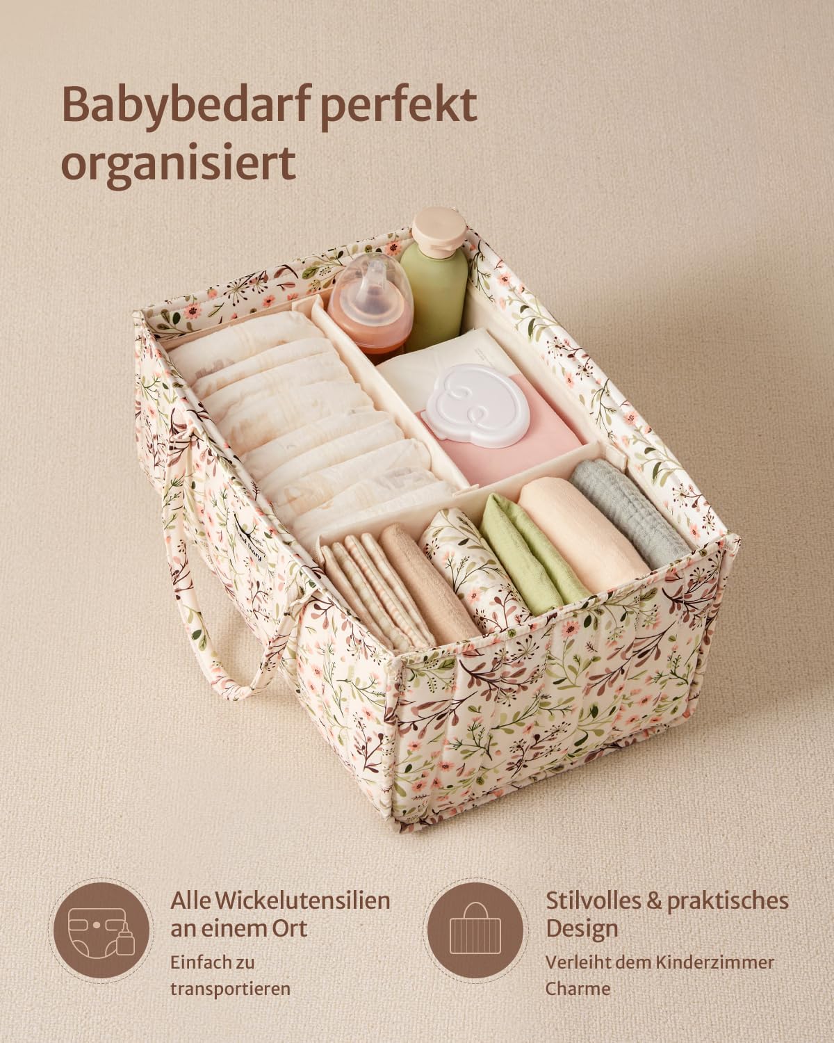 Detalle 2 de Blissful Diary Wickeltisch-Organizer