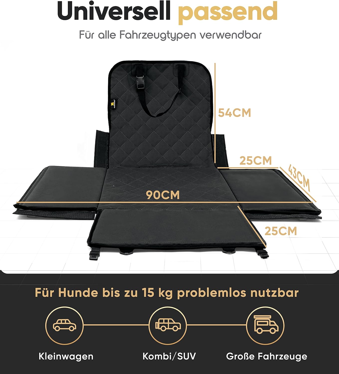 Thumbnail 5 de HELDENWERK Hundeautositz Standardgröße
