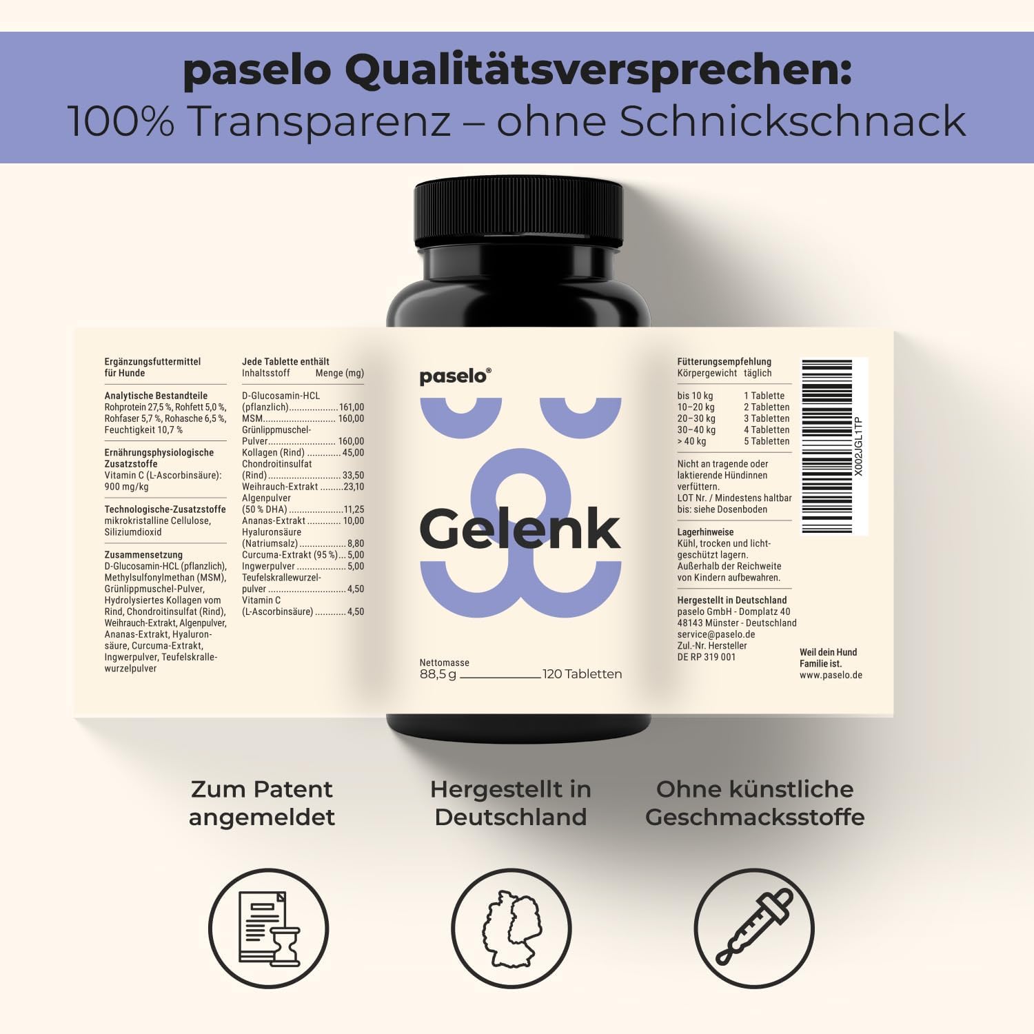 Thumbnail 6 de Gelenktabletten für Hunde 120 Tabletten