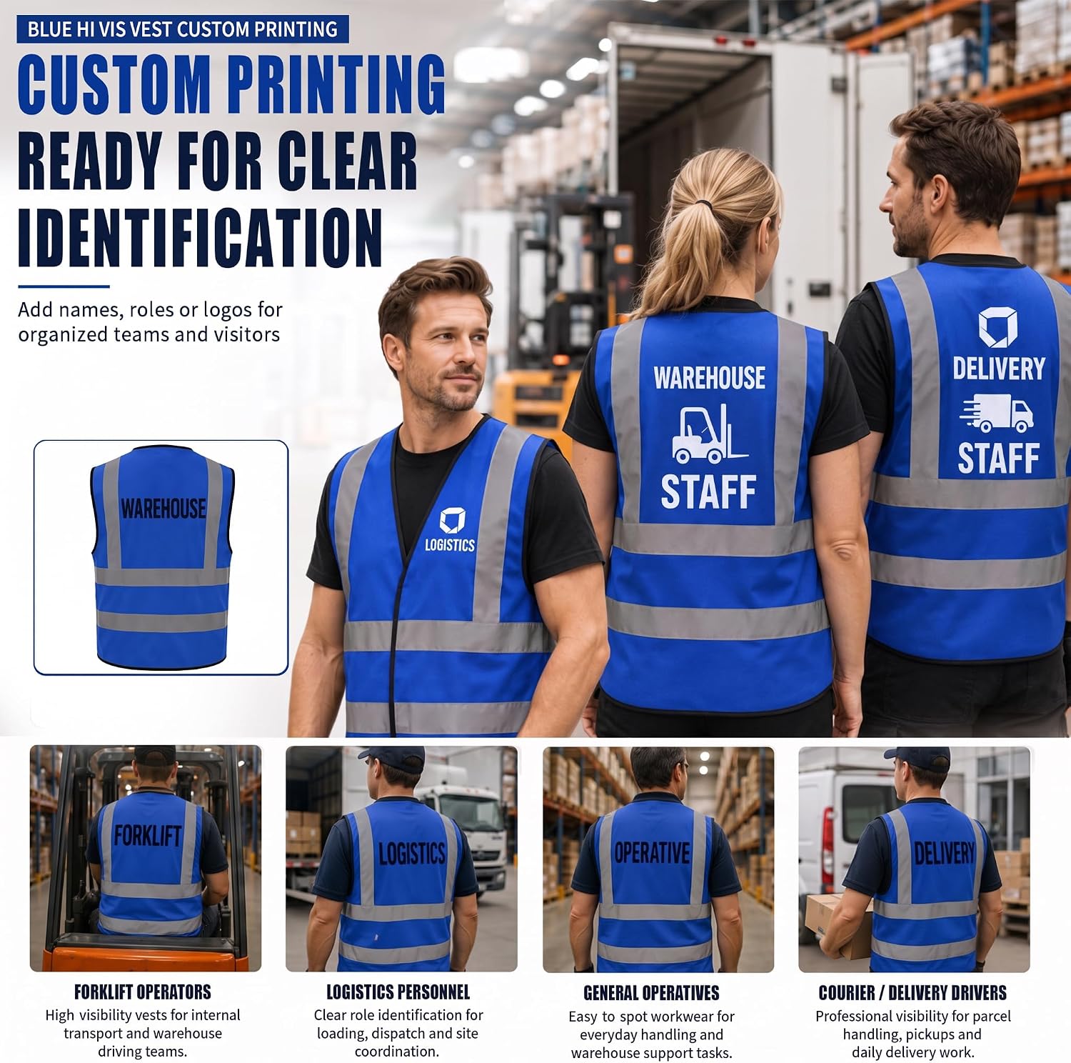 Thumbnail 6 de AYKRM 12-Color High-Visibility Safety Vest with Reflective Design
