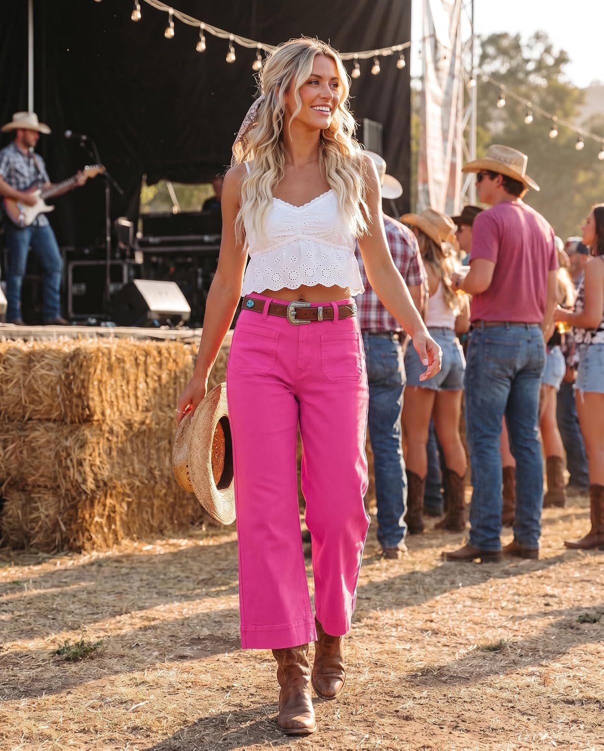 Thumbnail 6 de luvamia Wide Leg Jeans for Women: High-Waisted Cropped Flare Denim
