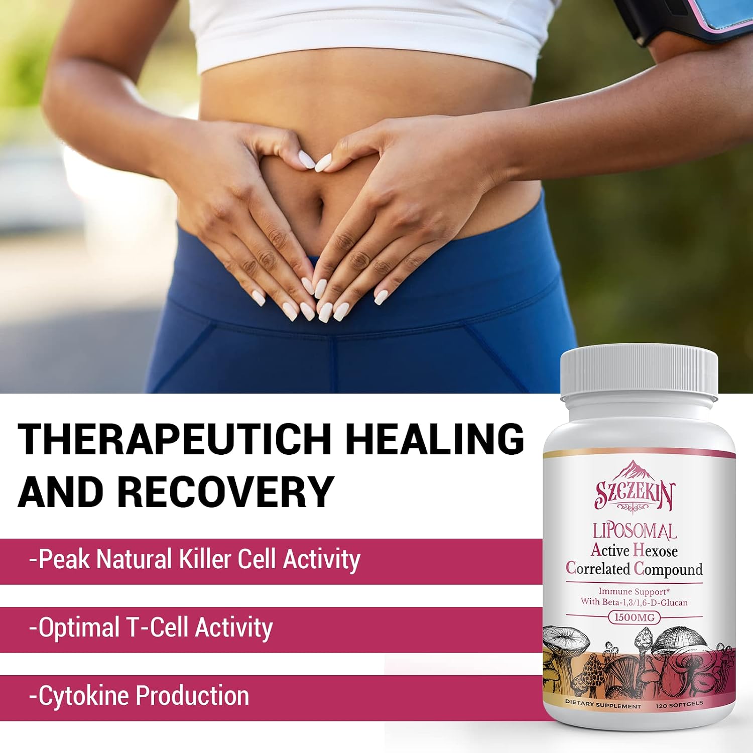Detalle 2 de Liposomal AHCC Supplement, 1,500 mg