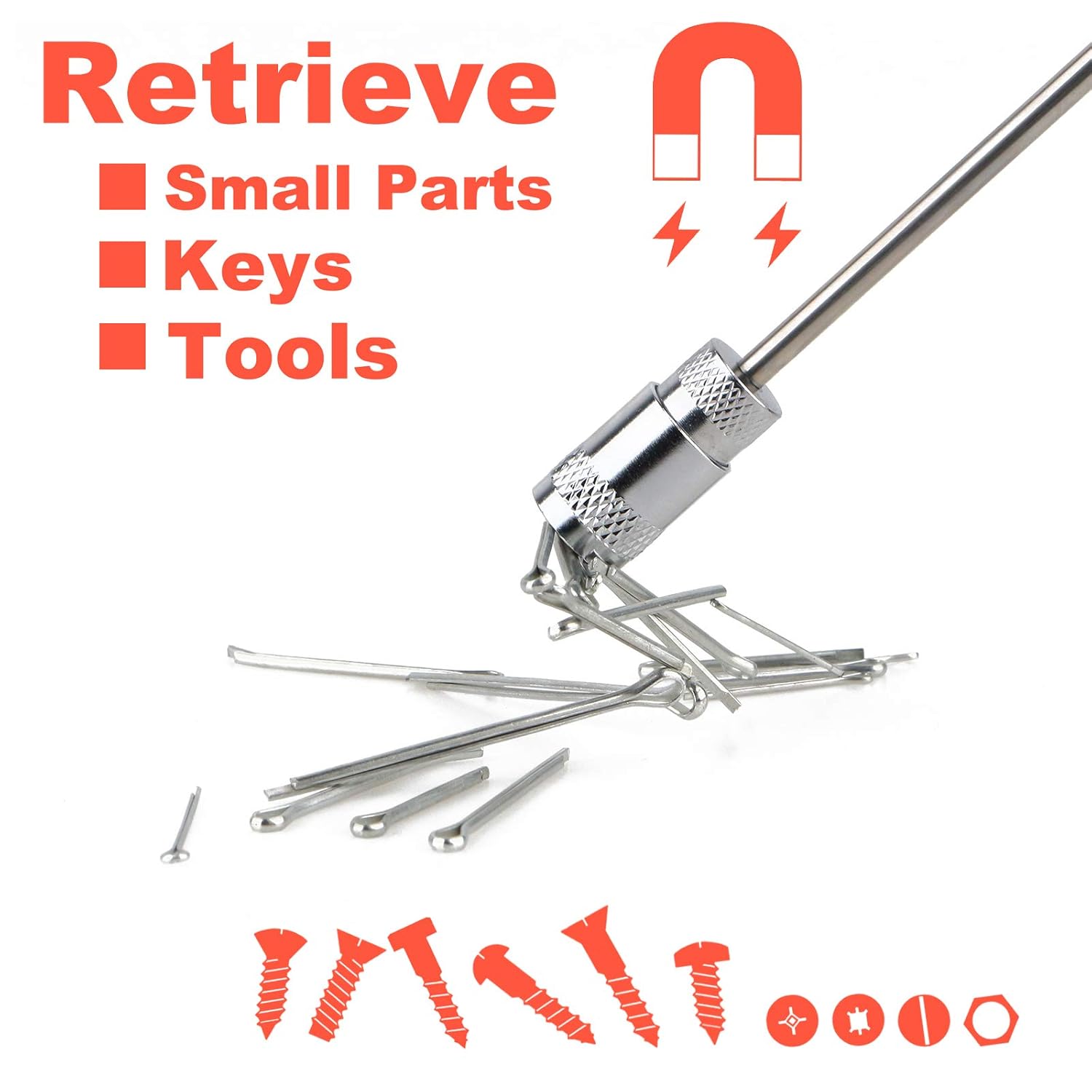 Detalle de Toolwiz Magnetic Telescoping Pickup Tool 8 lb
