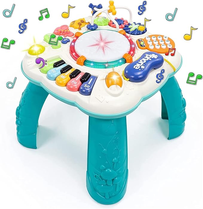 Mesa de Actividades para Bebés Montessori 🎶 Juegos Educativos para Niños 1-2 Años