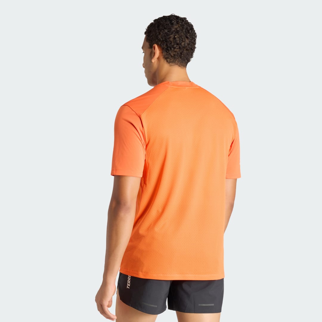 Detalle 2 de Camiseta Terrex Xperior CLIMACOOL+ de Adidas — naranja, para la aventura al aire libre