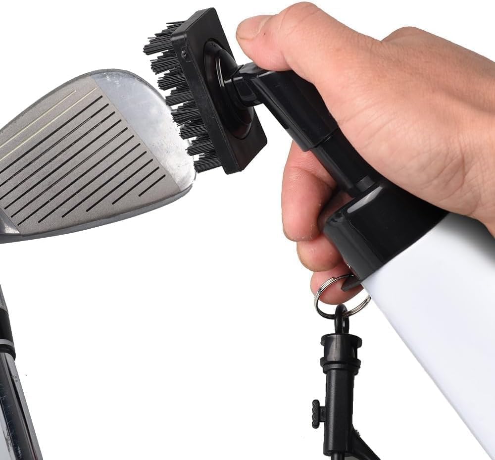 Thumbnail 1 de FUZVOL Golf Club Brush Groove Cleaner with Built-in Water Spray & Hook (200ml)
