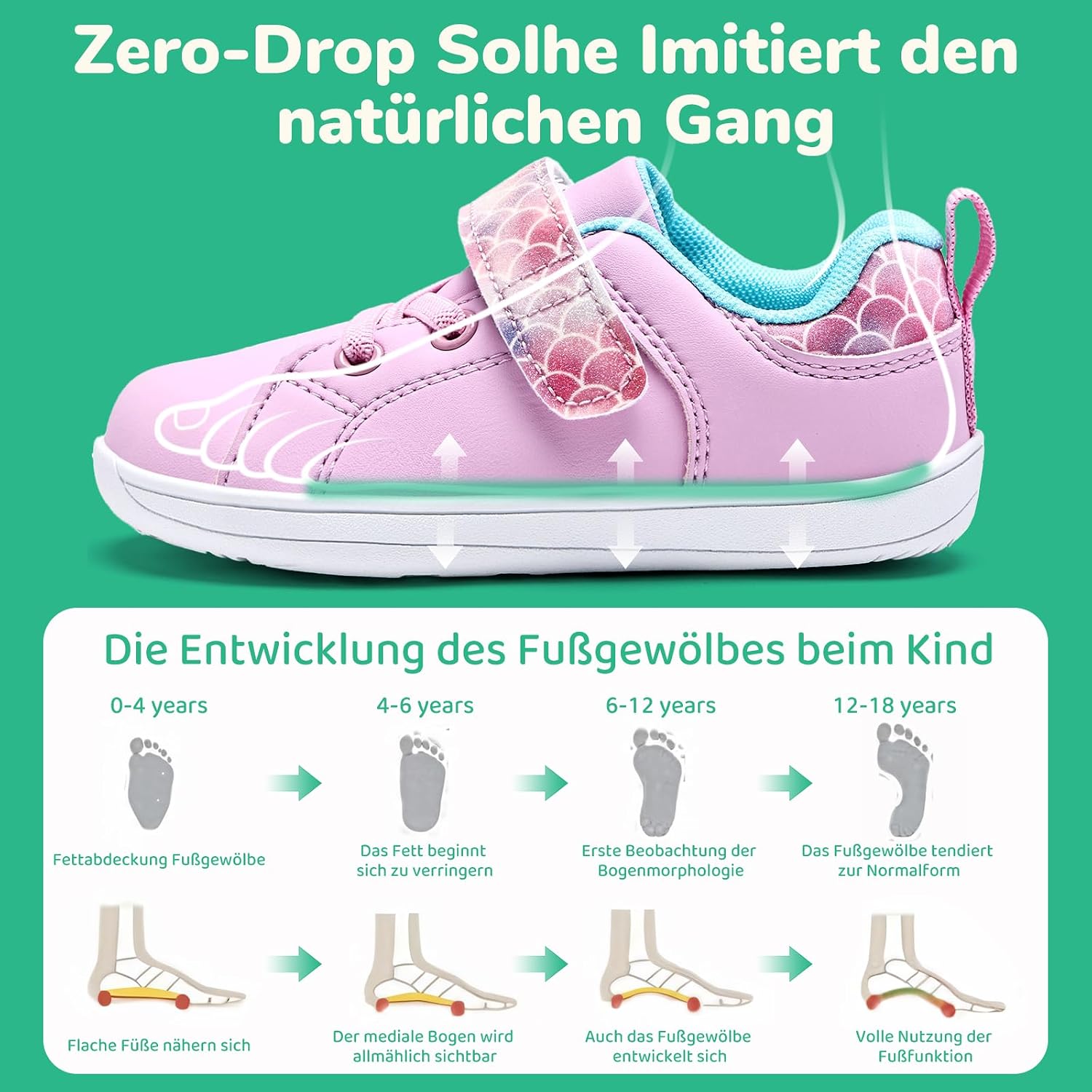Thumbnail 3 de IceUnicorn Kinder Barfußschuhe – minimalistische Baby- und Hausschuhe mit rutschfester Sohle