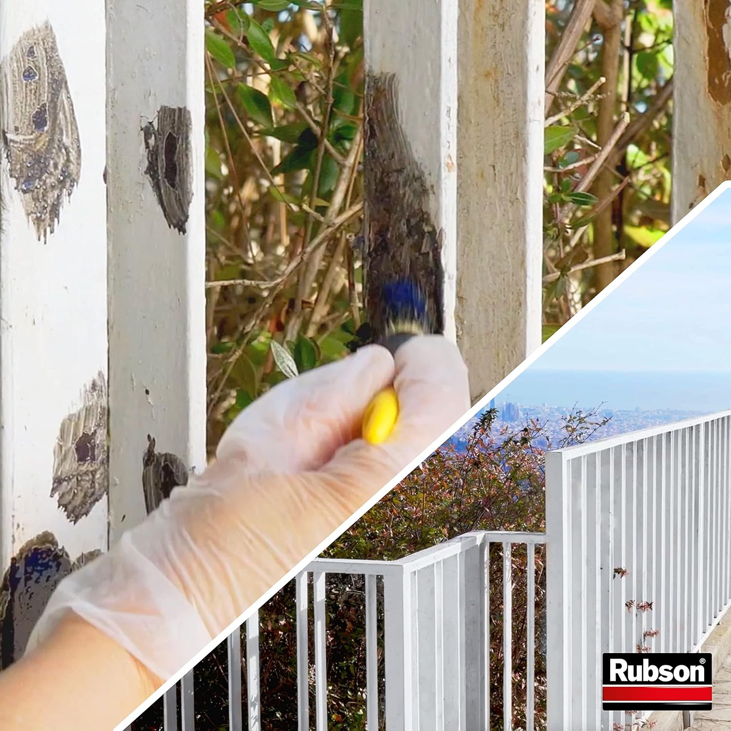 Thumbnail 4 de Rubson Frameto Stop-Rouille – traitement anti-rouille noir en bidon de 500 ml