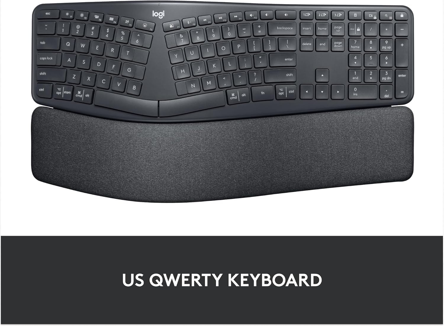 Thumbnail 6 de Logitech Ergo K860 Wireless Ergonomic Split Keyboard with Wrist Rest