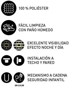 Thumbnail 7 de Easydeco Estor Enrollable Noche y Día, Lino 135x250cm 🌙☀