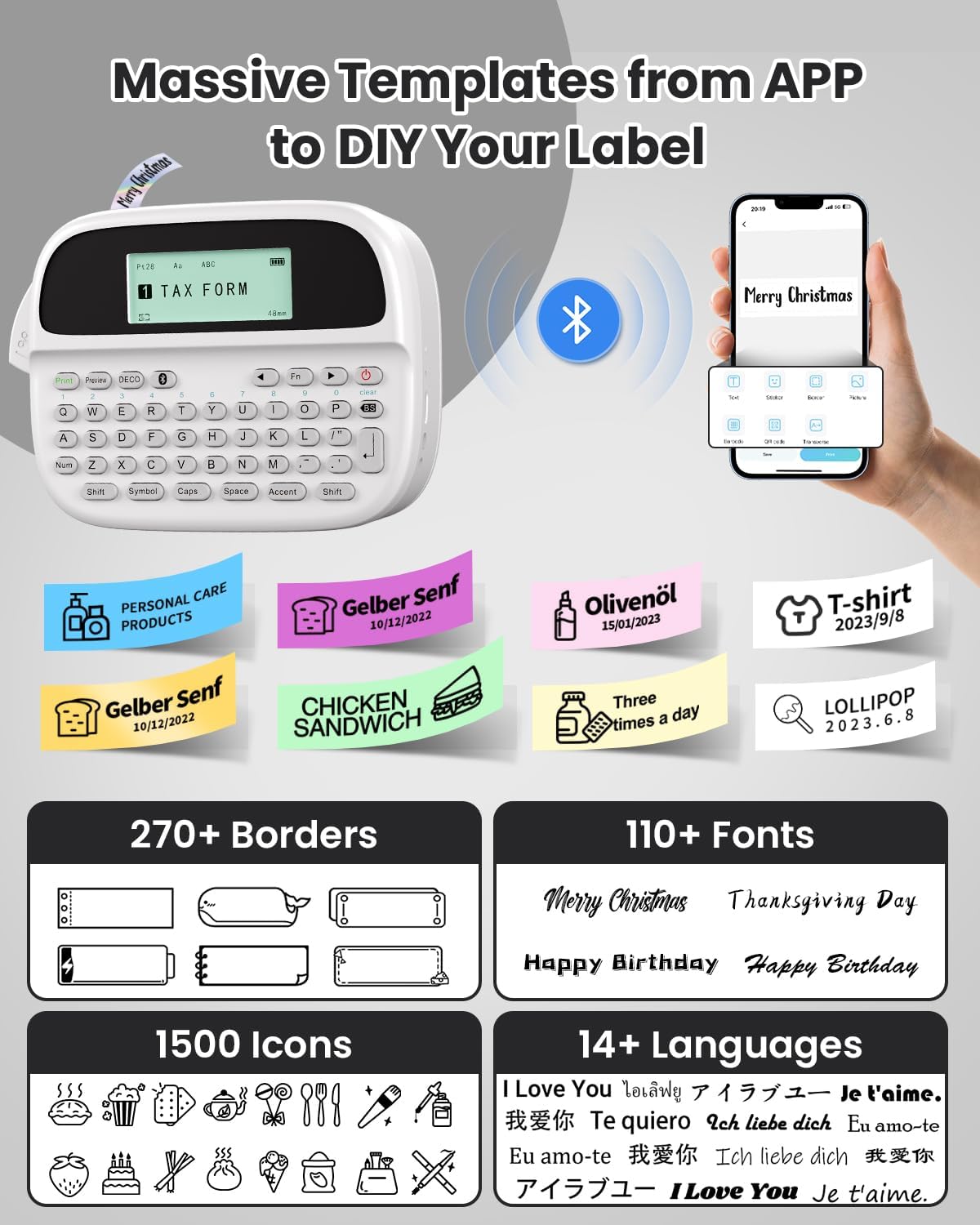 Thumbnail 4 de Phomemo M950 Étiqueteuse thermique 12 mm 📇